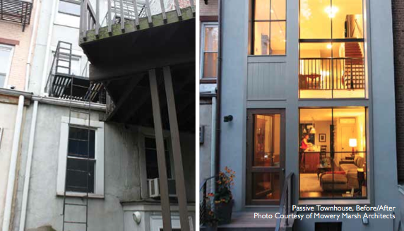 Hoboken Architecture — Passive Townhouse (Before/After); photo courtesy of Mowery Marsh Architects