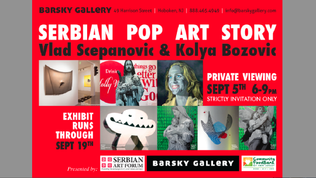 Barsky Gallery Presents “Pop Art Story,” Featuring Serbian Artists Vlad Scepanovic & Kolya Bozovic.