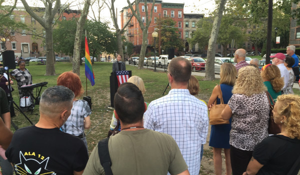 Community Rallies on Behalf of Hoboken Priest Who Was Suspended for LGBT Outreach