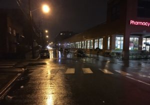 Same area, last night (image via City of Hoboken)