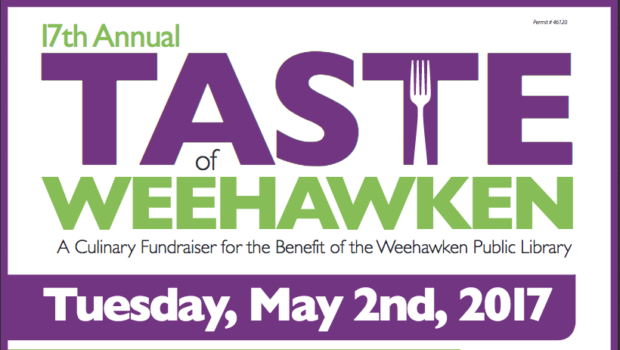 TASTE OF WEEHAWKEN: Fundraiser for the Weehawken Public Library — TUESDAY, MAY 2nd