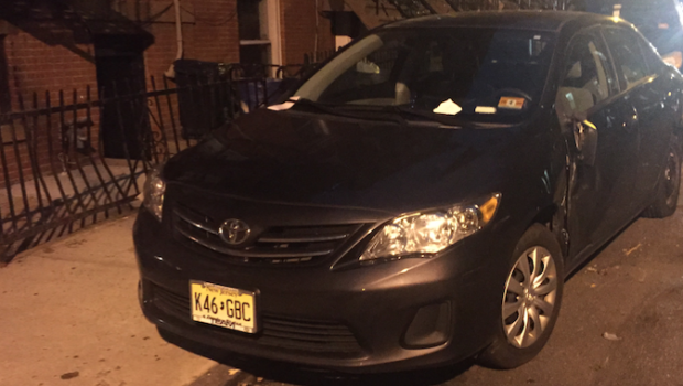 ALL DOLLARS AND NO SENSE: Car Smashed Onto Curb in Hit-And-Run Gets Ticket From Hoboken Parking Utility