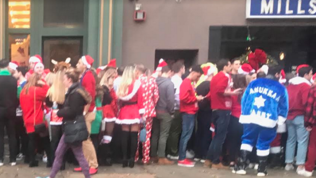 HOBOKEN SANTACON STATS: 14 Arrested, 46 Tickets Issued, 33 Ordinance Violations, 4 Cops Injured, Brawl at a Burger Joint… and a Partridge in a Pear Tree